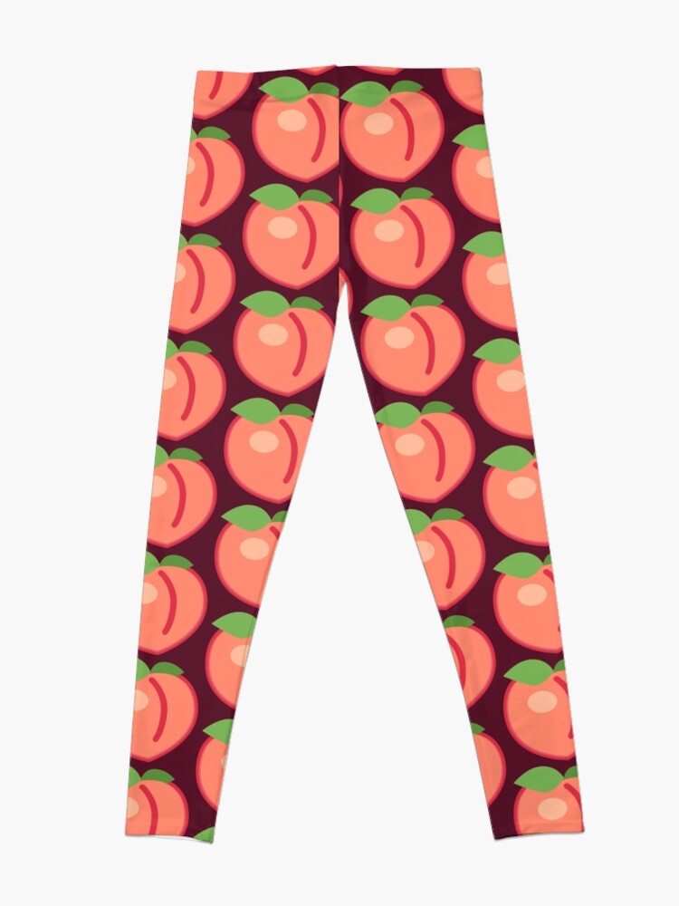 Peach 2024 emoji leggings