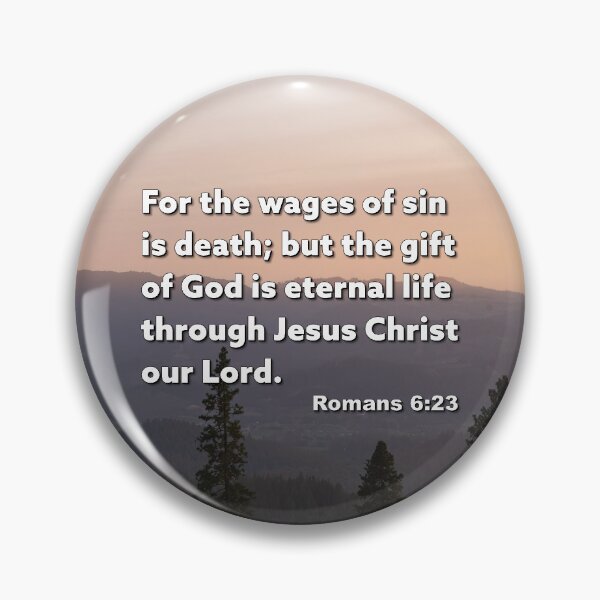 Item preview, Romans 6 23 Gift of God - Inspirational Bible Verse designed and sold by InsprtnlArtbyDP.