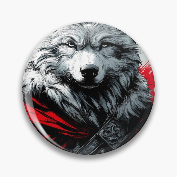 Artikelvorschau, Anime King Noble Wolf Crimson Cape Standing Tall als Regal Forest Commander entworfen und verkauft von bolleykoldl.