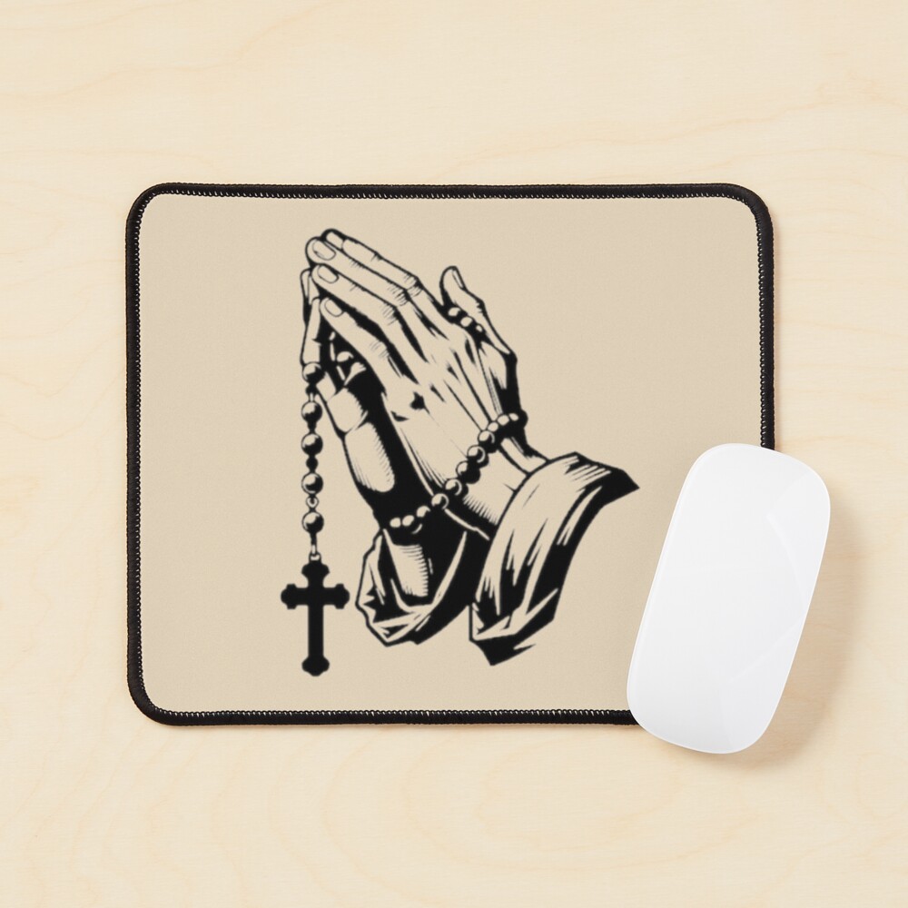 Praying Hands with Rosary 