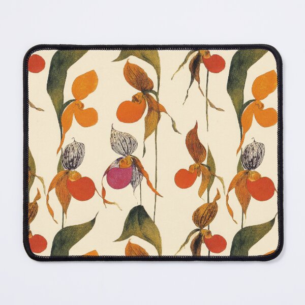 Item preview, Vintage Lady’s Slipper Orchids – Seamless Botanical Pattern designed and sold by dawnleblanc55.
