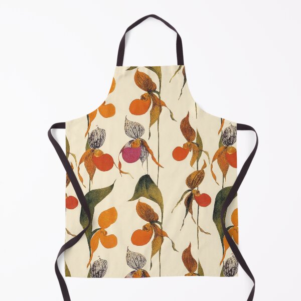 Item preview, Vintage Lady’s Slipper Orchids – Seamless Botanical Pattern designed and sold by dawnleblanc55.