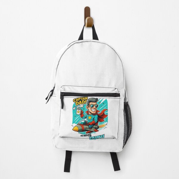 Item preview, Captain Dad on Duty – Funny Superhero Jet Illustration designed and sold by JenniferCreaArte .