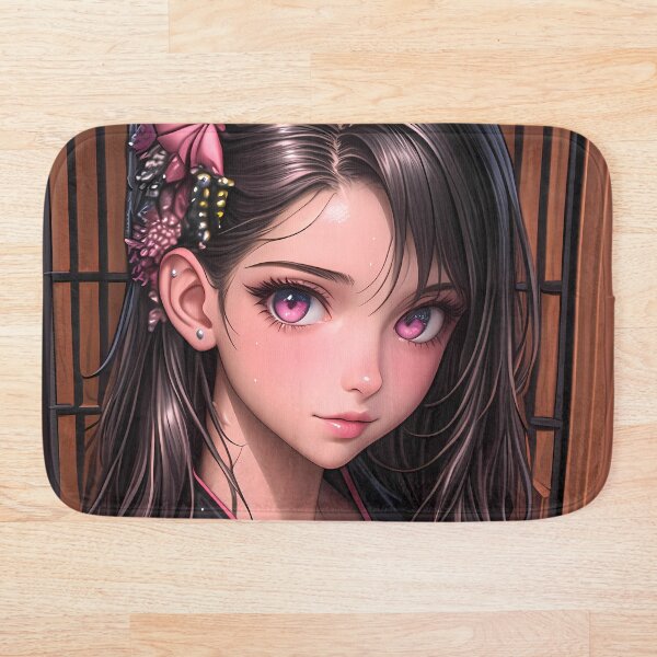 Item preview, Nezuko Kamado Demon Slayer Elegant Kimono Radiance Anime designed and sold by rivettlihuiq.