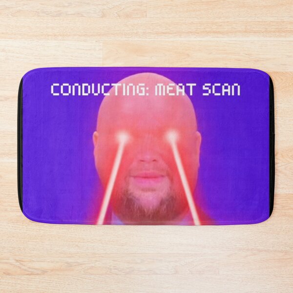 Item preview, Meat Scan Initiated: Funny Parody designed and sold by MaxLevelMerch.