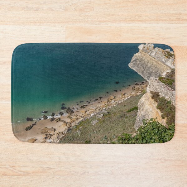 Item preview, Cliff Rocks Atlantic Ocean Below Nazaré Portugal designed and sold by PsychoAlien.com.