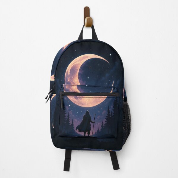 Item preview, Lone Wanderer Under Magical Crescent Moon designed and sold by Amr Siam.