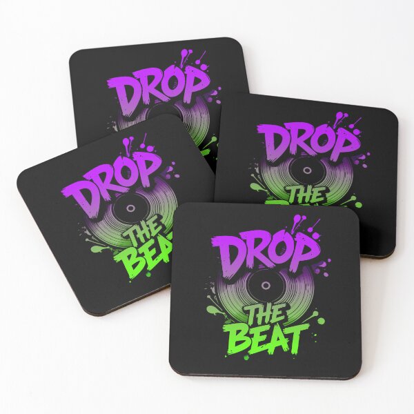 Item preview, Drop the Beat – Turntable Neon Vibe designed and sold by QuirkySpark.