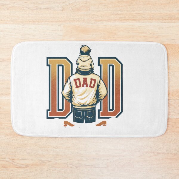 Item preview, Best Dad Ever – Retro Father and Child Jacket Art designed and sold by JenniferCreaArte .