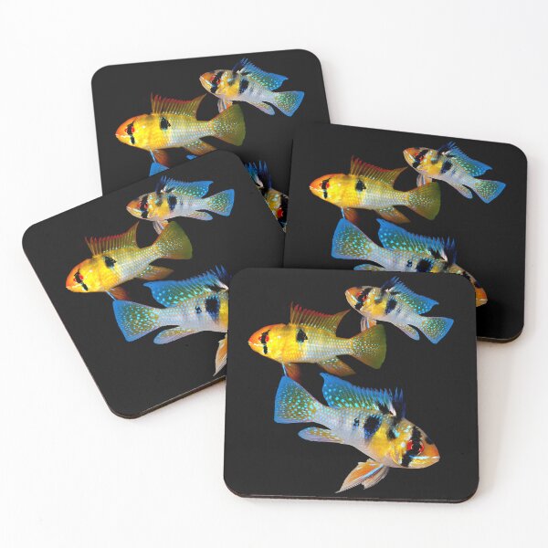 Item preview, German Blue Rams Dwarf Cichlids Aquarium Fish Lovers  designed and sold by Aquarium Eclipse.