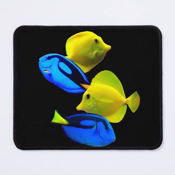 Item preview, Yellow Tang Blue Tang Saltwater Reef Aquarium Fish Tank Art  designed and sold by Aquarium Eclipse.