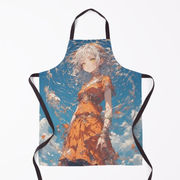 Item preview, Anime Girl with Orange Outfit designed and sold by ArtsJulian.