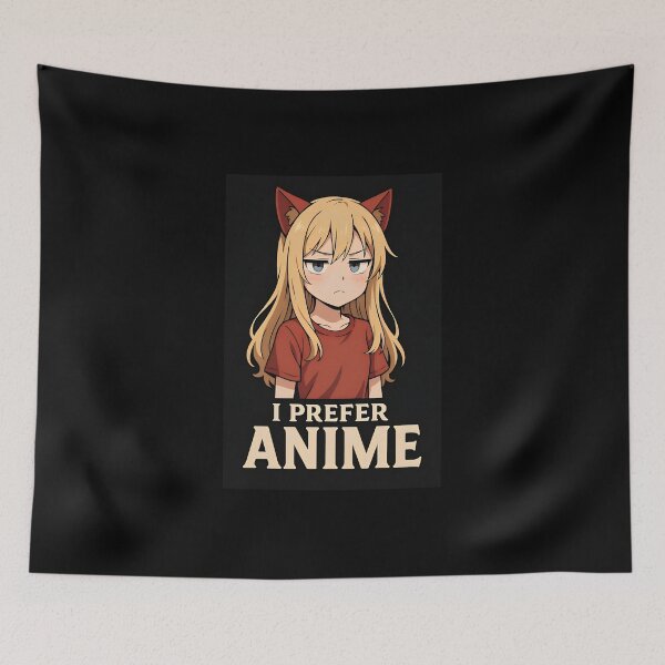 Item preview, Grumpy Cat Girl Anime with Funny Quote designed and sold by Amr Siam.