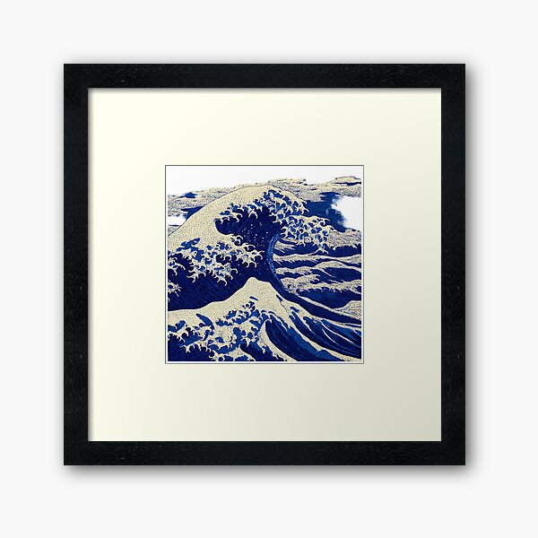 Aperçu de l'œuvre L'art des vagues Ukiyo-e créée et vendue par IssaraStudio.