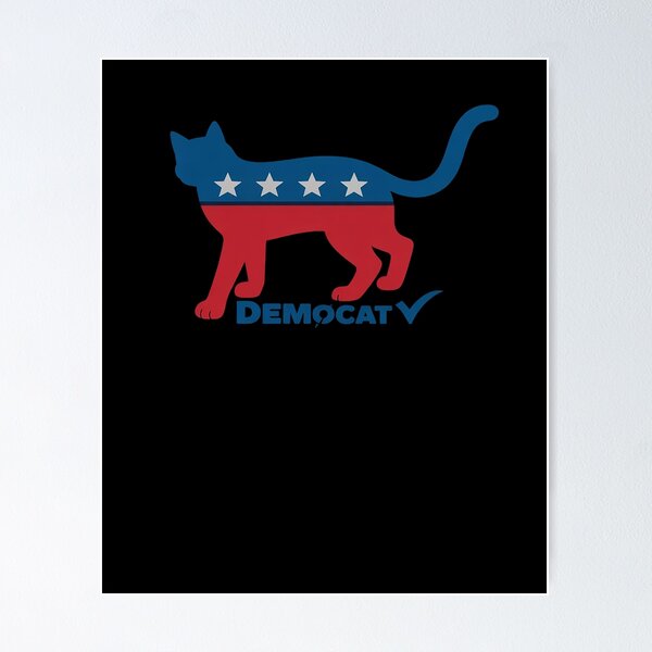 Item preview, Vote Cat Democrat Liberal Cat Lover Biden Harris 2024 designed and sold by Nekusa.