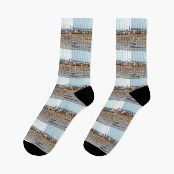 Item preview, Beach Tents And Tiles In Nazaré Beach Portugal designed and sold by PsychoAlien.com.