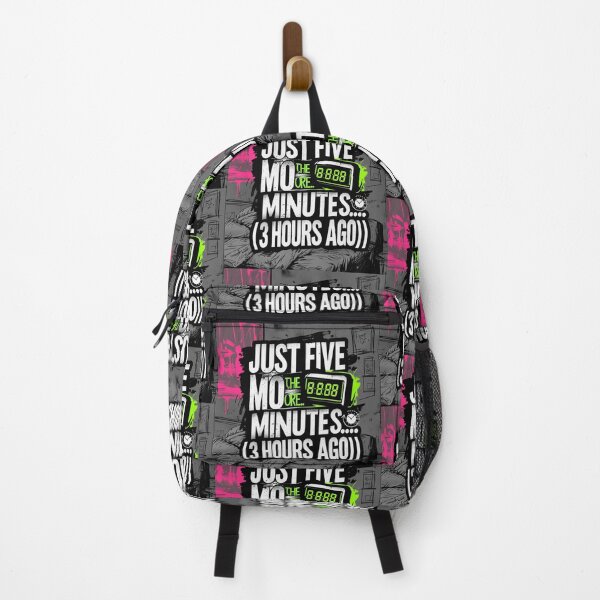 Item preview, Just Five More Minutes (3 Hours Ago) – Funny Sleep Quote Design designed and sold by Irene Catchmind.