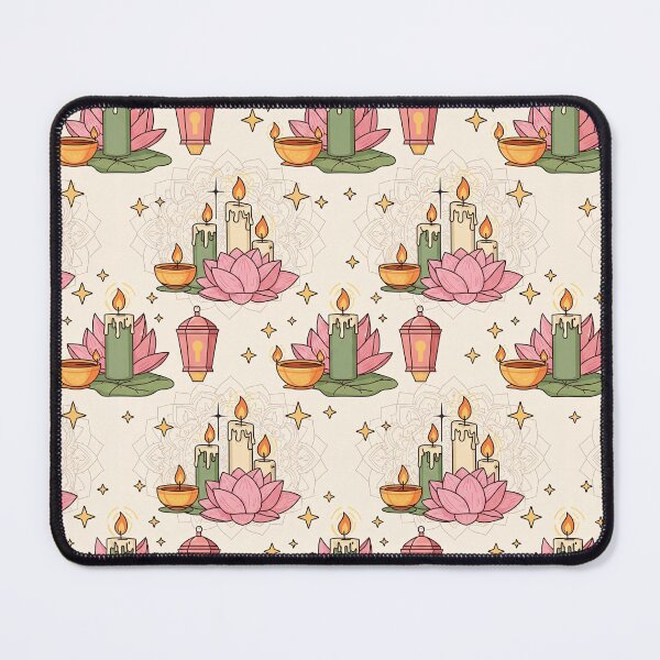 Item preview, Vesak Buddha Lotus Candle Pattern designed and sold by tretyakov.