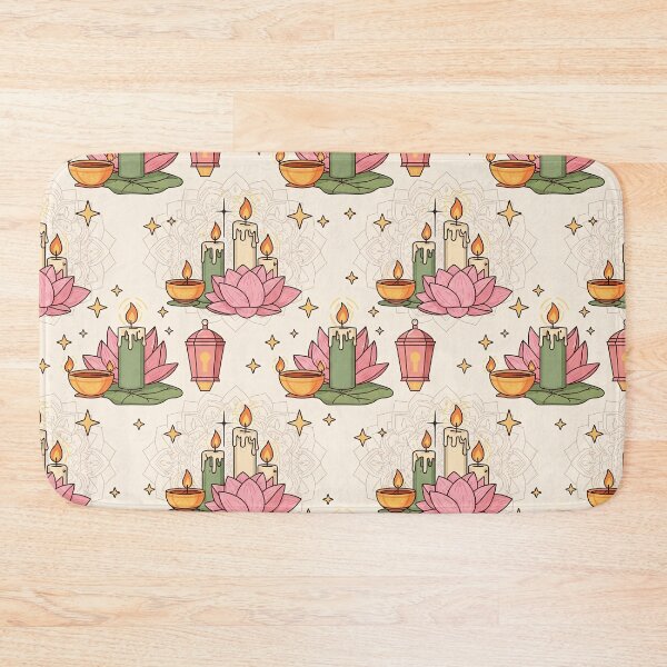 Item preview, Vesak Buddha Lotus Candle Pattern designed and sold by tretyakov.