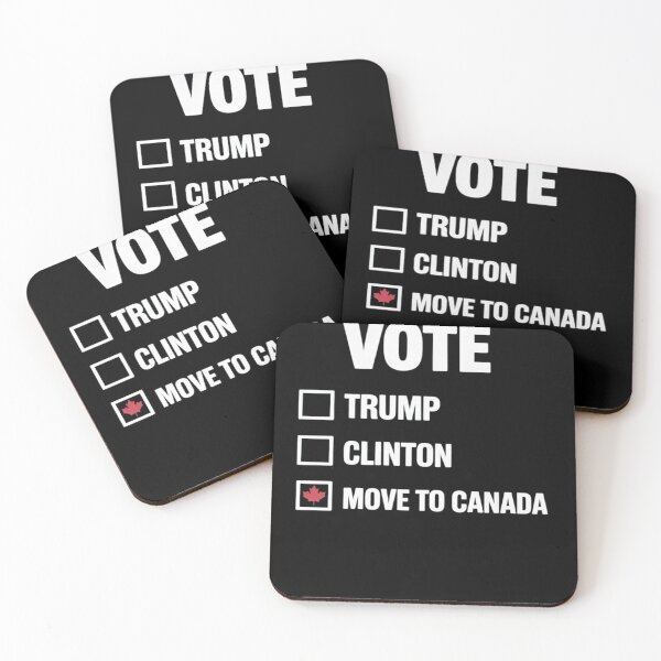 Item preview, Vote Move To Canada Anti-Trump Anti- Hillary designed and sold by Nekusa.