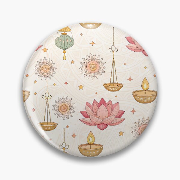 Item preview, Vesak Buddha Lotus Diya Pattern designed and sold by tretyakov.