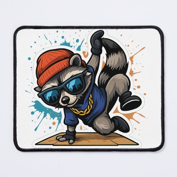 Item preview, Breakdancer Raccoon – Urban Spin Master designed and sold by Wesbro0.
