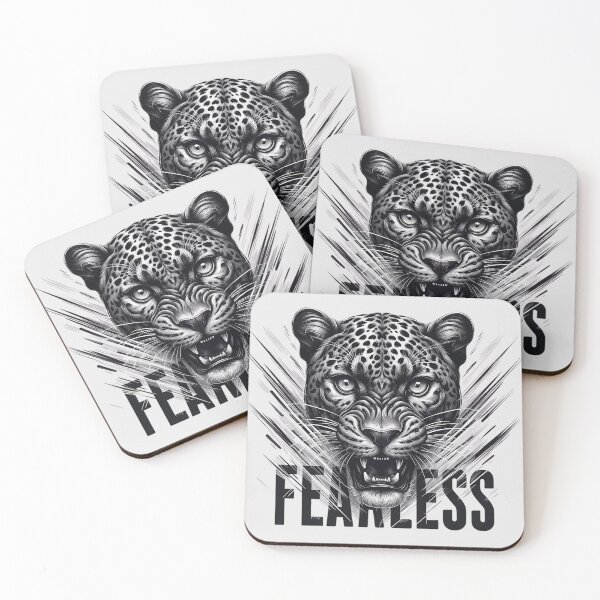 Item preview, Ferocious Roaring Leopard – Wild Power Style designed and sold by QuirkySpark.