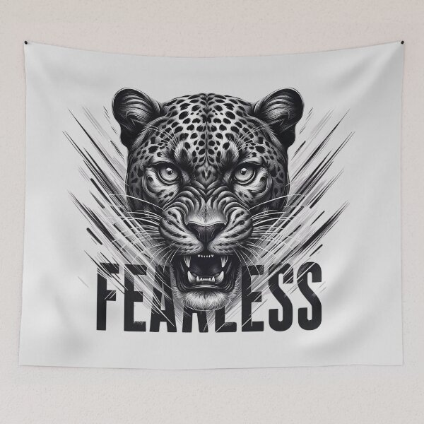 Item preview, Ferocious Roaring Leopard – Wild Power Style designed and sold by QuirkySpark.