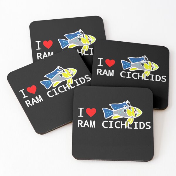 Item preview, I Love German Blue Rams Dwarf Cichlids Aquarium Fish Lovers  designed and sold by Aquarium Eclipse.