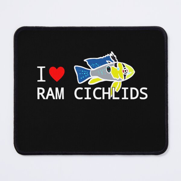Item preview, I Love German Blue Rams Dwarf Cichlids Aquarium Fish Lovers designed and sold by Aquarium Eclipse.