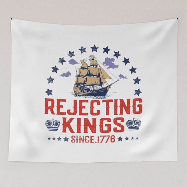 Item preview, Rejecting Kings Since 1776 Vintage Patriotic no kings designed and sold by SenanDan.