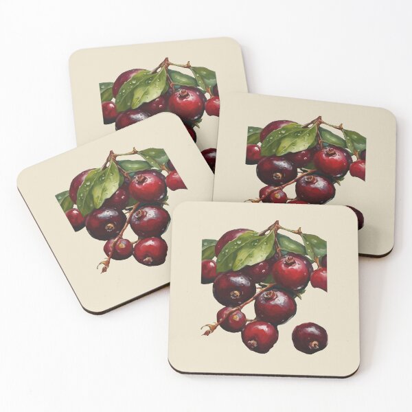 Item preview, Cranberry Botanical Vector Illustration designed and sold by taiche.