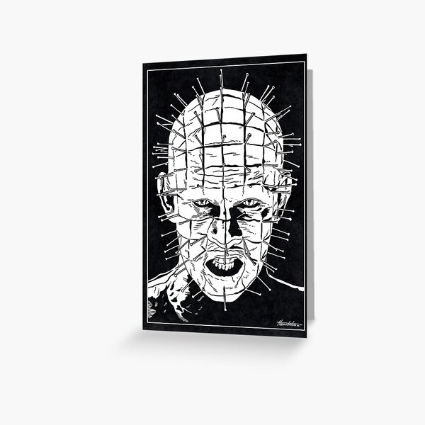 Item preview, PINHEAD - Hellraiser (Black and White) designed and sold by FamousWeirdosRB.
