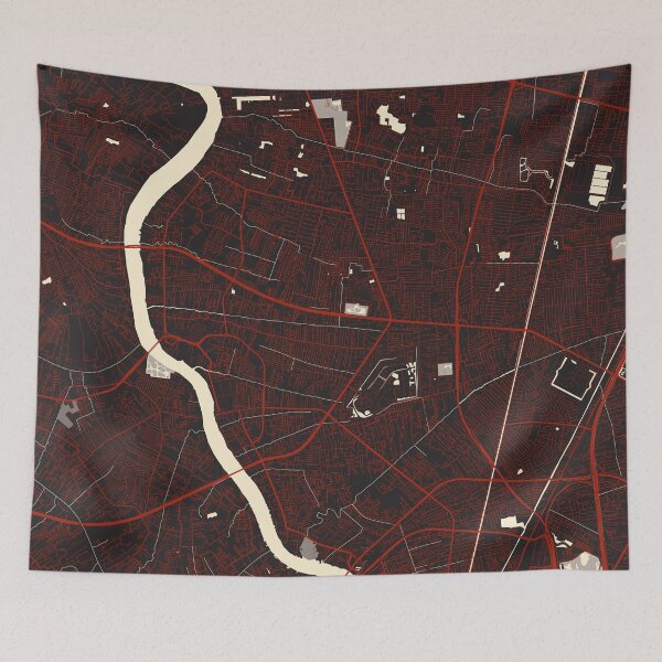 Item preview, Nonthaburi City Map of Thailand - Vector designed and sold by deMAP.