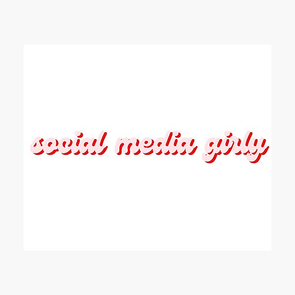 Item preview, Social Media Girly designed and sold by makdaddyw.