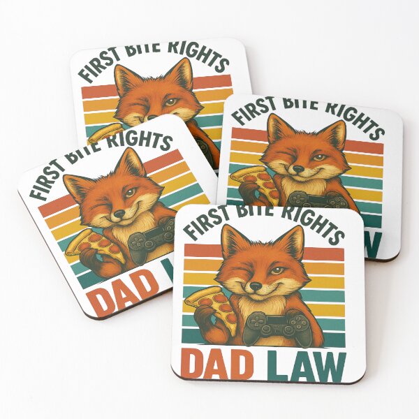 Item preview, Funny Fox Gamer – First Bite Rights Dad Law designed and sold by JenniferCreaArte .