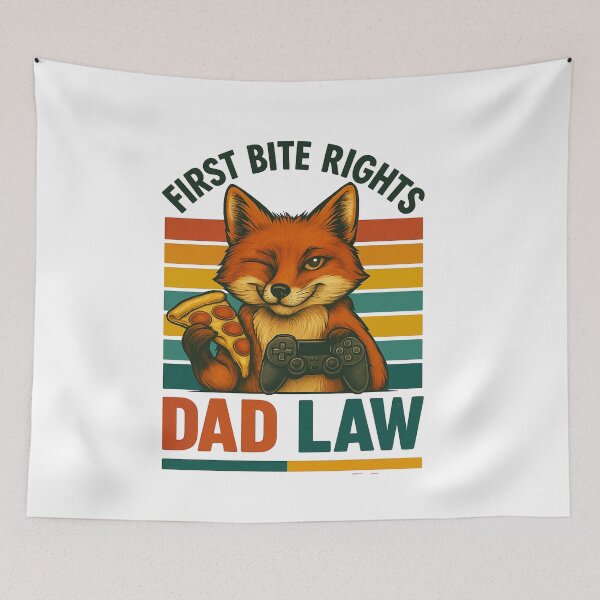 Item preview, Funny Fox Gamer – First Bite Rights Dad Law designed and sold by JenniferCreaArte .