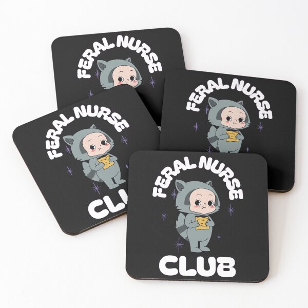 Item preview, Feral Nurse Club – Cute Raccoon Costume Snack Lover Design designed and sold by NANursing.