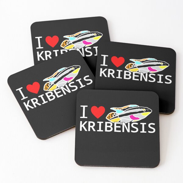 Item preview, I Love Kribensis Cichlids Aquarium Fish Tank Lovers Art  designed and sold by Aquarium Eclipse.