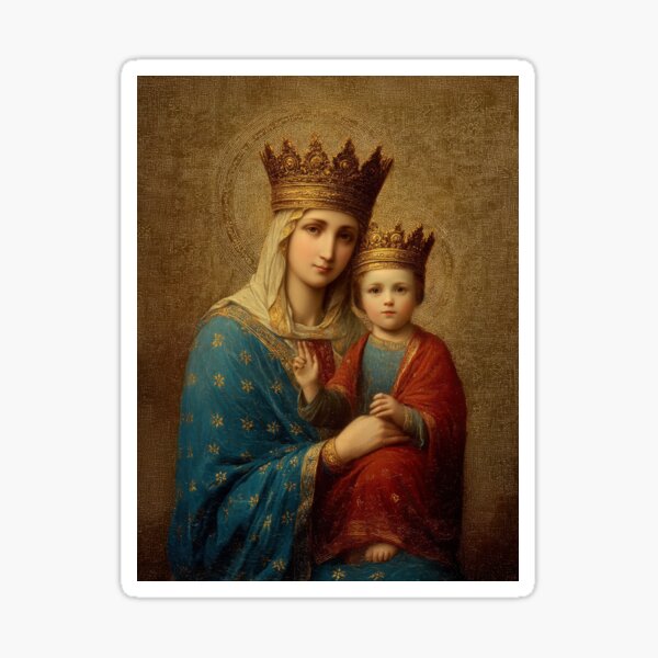 Item preview, Madonna della Strada - Our Lady of the Way designed and sold by SanctifiedSouls.