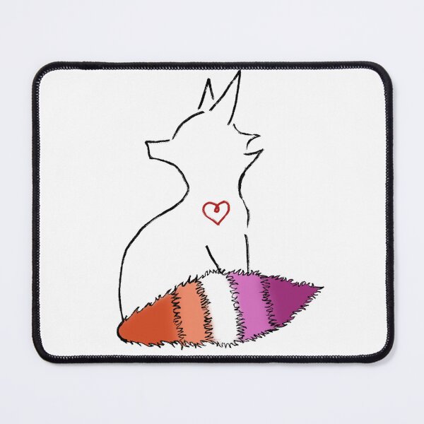 Item preview, Demure Lesbian Pride Fox designed and sold by Sorolenti Art.