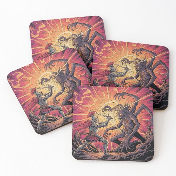Item preview, Brave Warrior vs. Abyssal Beast designed and sold by JonelleTshirts.