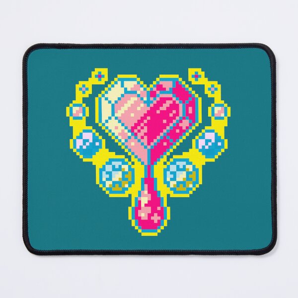 Item preview, Heart Gem Pixel Art designed and sold by bugbeast.