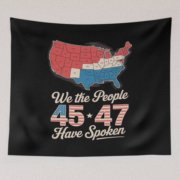 Item preview, We The People 45 47 Have Spoken USA Election 2024 Map Trump designed and sold by Nekusa.