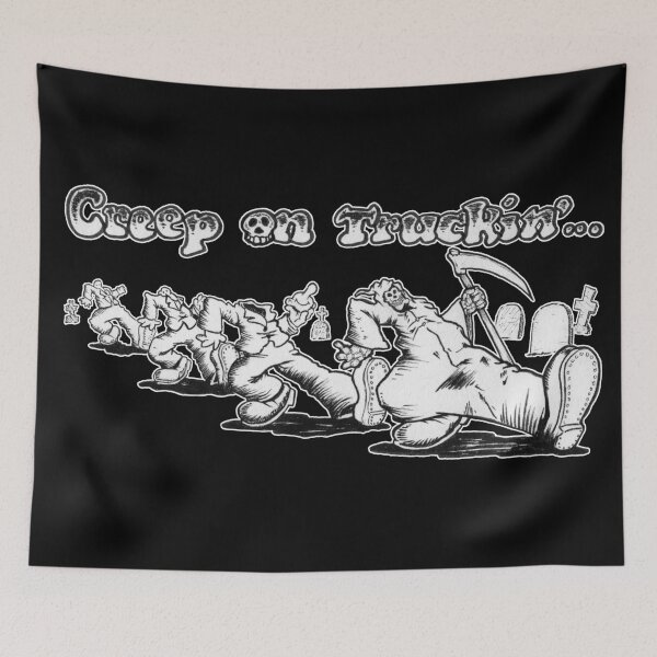 Item preview, Creep On Truckin' - Robert Crumb Tribute (Black & White) designed and sold by Tony Bondioli - Art & Design.