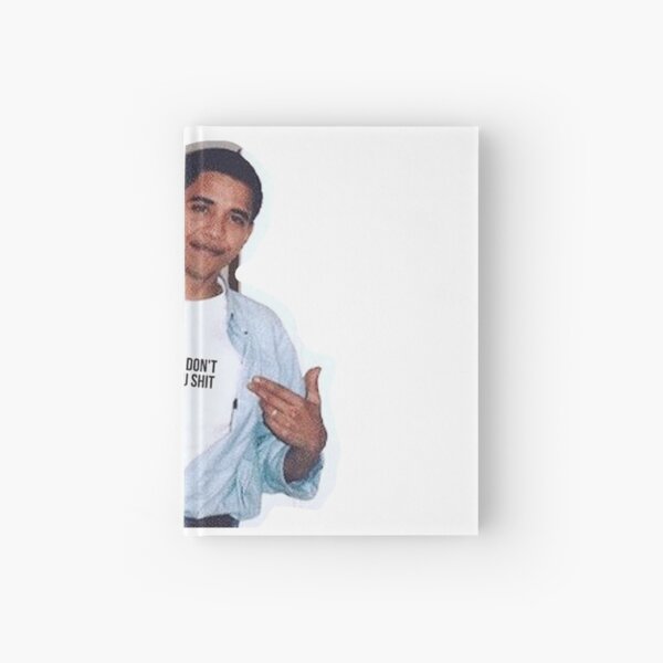 obama meme women dont owe you shirt sticker Hardcover Journal