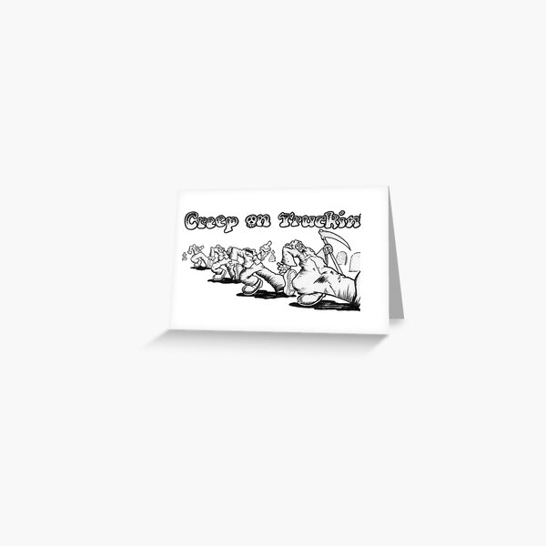 Item preview, Creep On Truckin' - Robert Crumb Tribute (Black & White) designed and sold by Tony Bondioli - Art & Design.