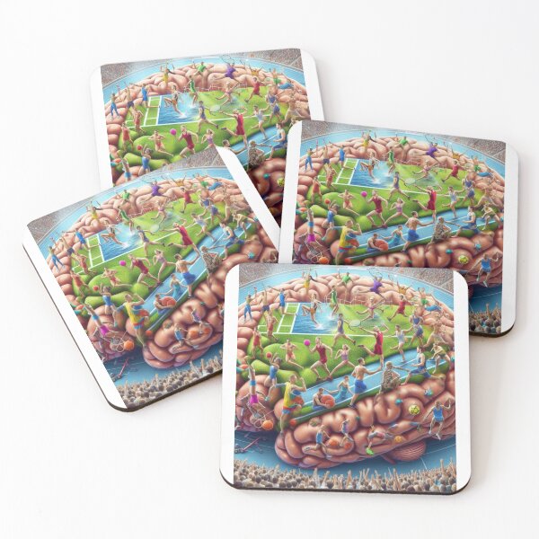 Item preview, Mind of a Champion – Brain Stadium with Athletes Inside designed and sold by ashokreddy343.
