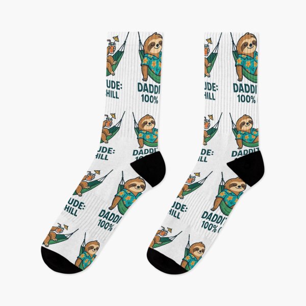 Item preview, Dadditude: Chill Sloth Father's Day Art designed and sold by dessertcruzing.
