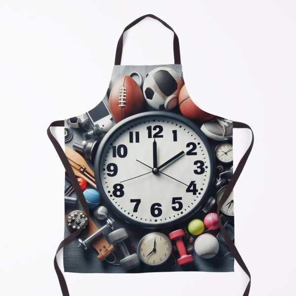 Item preview, Game Time – Sports Clock with Equipment as Hour Marks designed and sold by ashokreddy343.